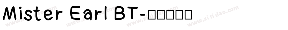 Mister Earl BT字体转换